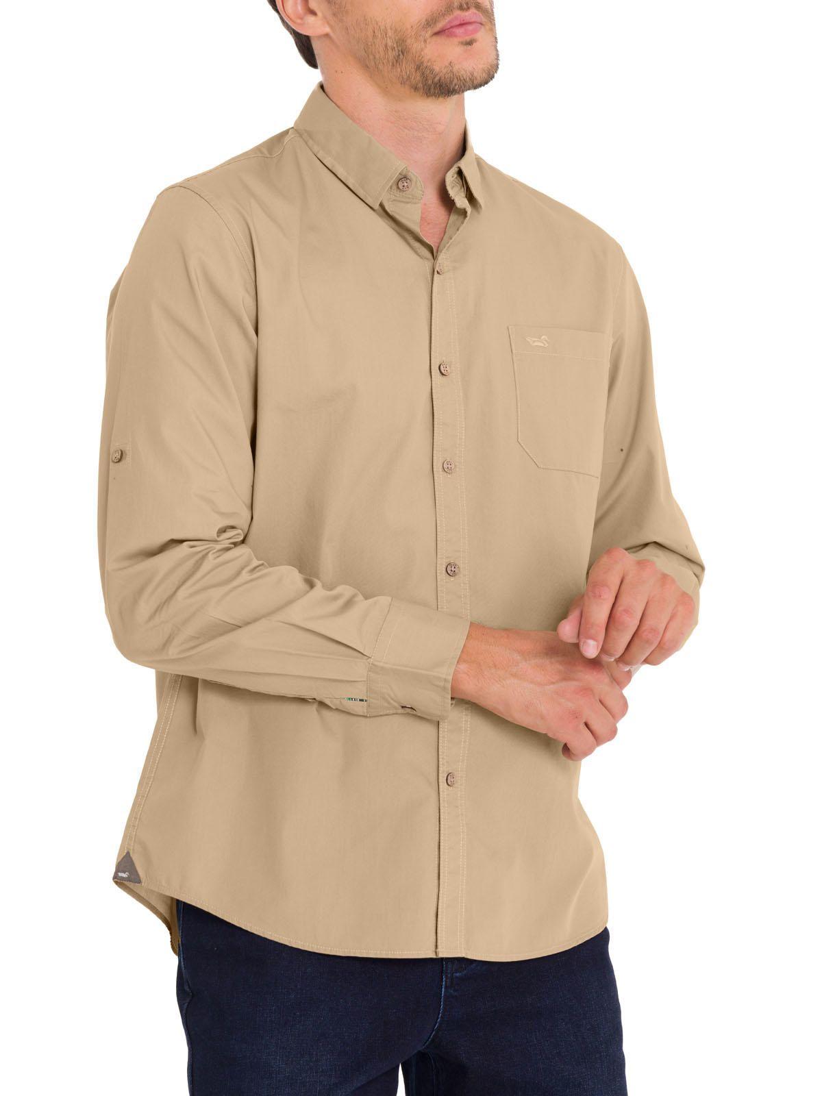 Camisa Algodón Orgánico Hombre Galiton Café-4