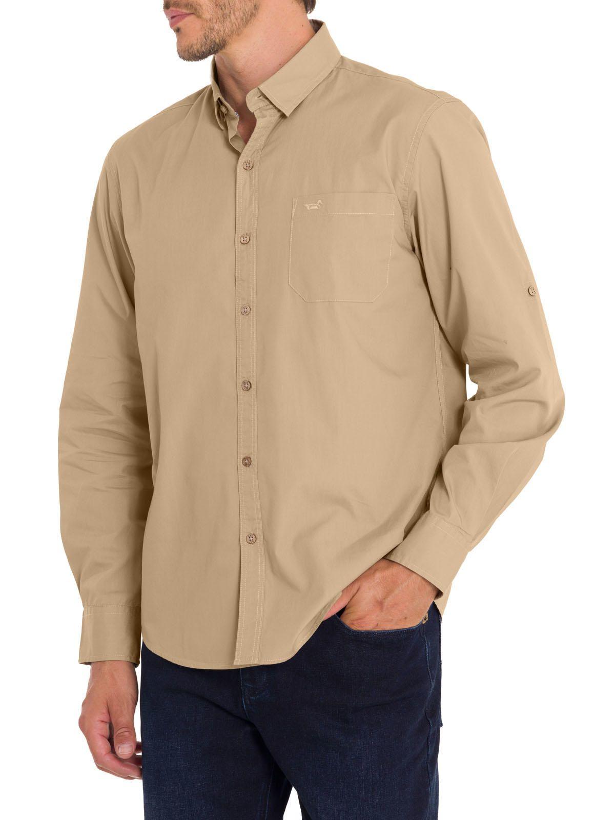 Camisa Algodón Orgánico Hombre Galiton Café-5
