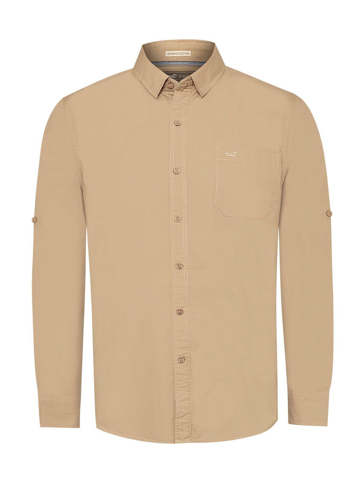 Camisa Algodón Orgánico Hombre Galiton Café-0