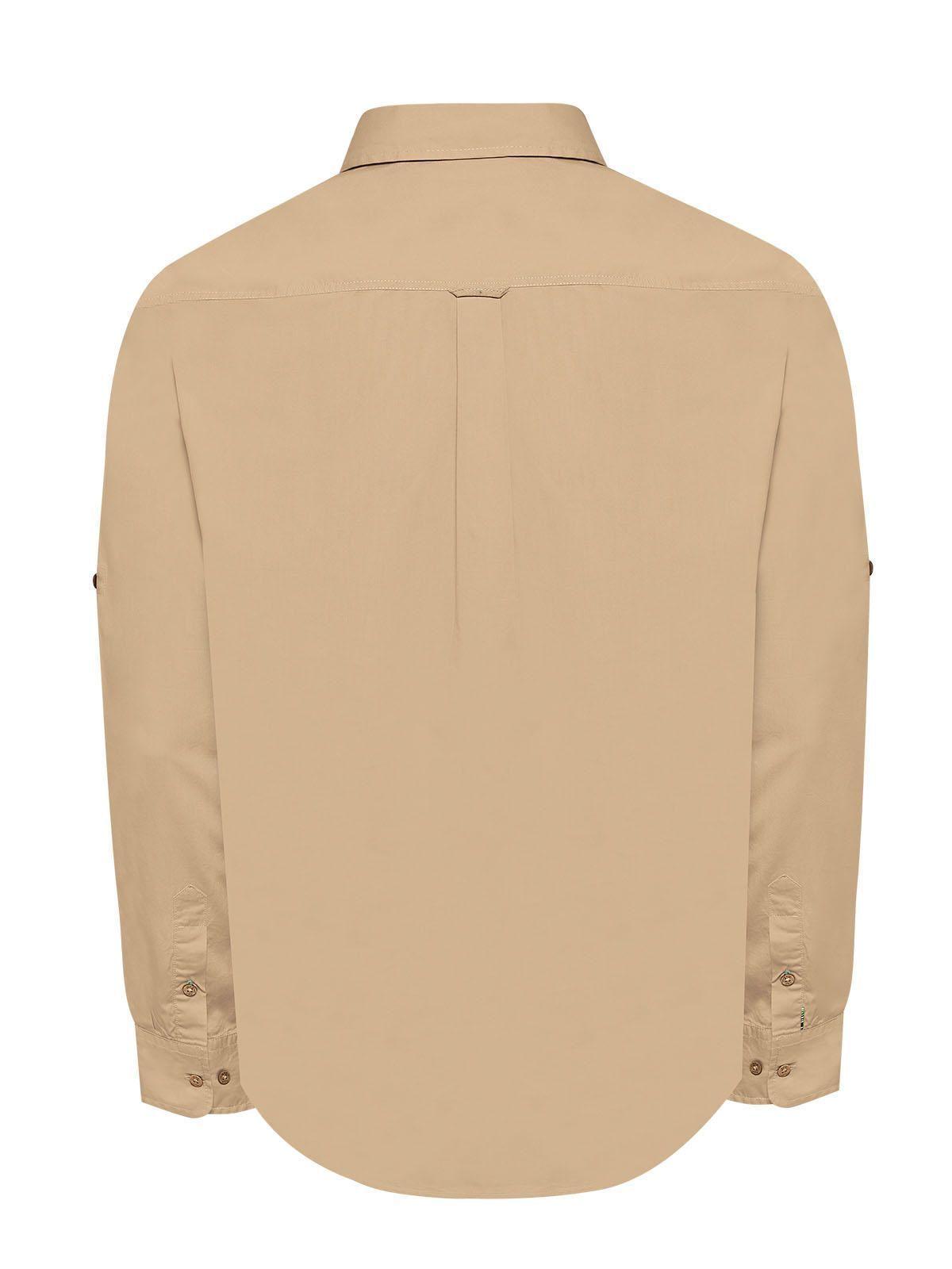 Camisa Algodón Orgánico Hombre Galiton Café-1