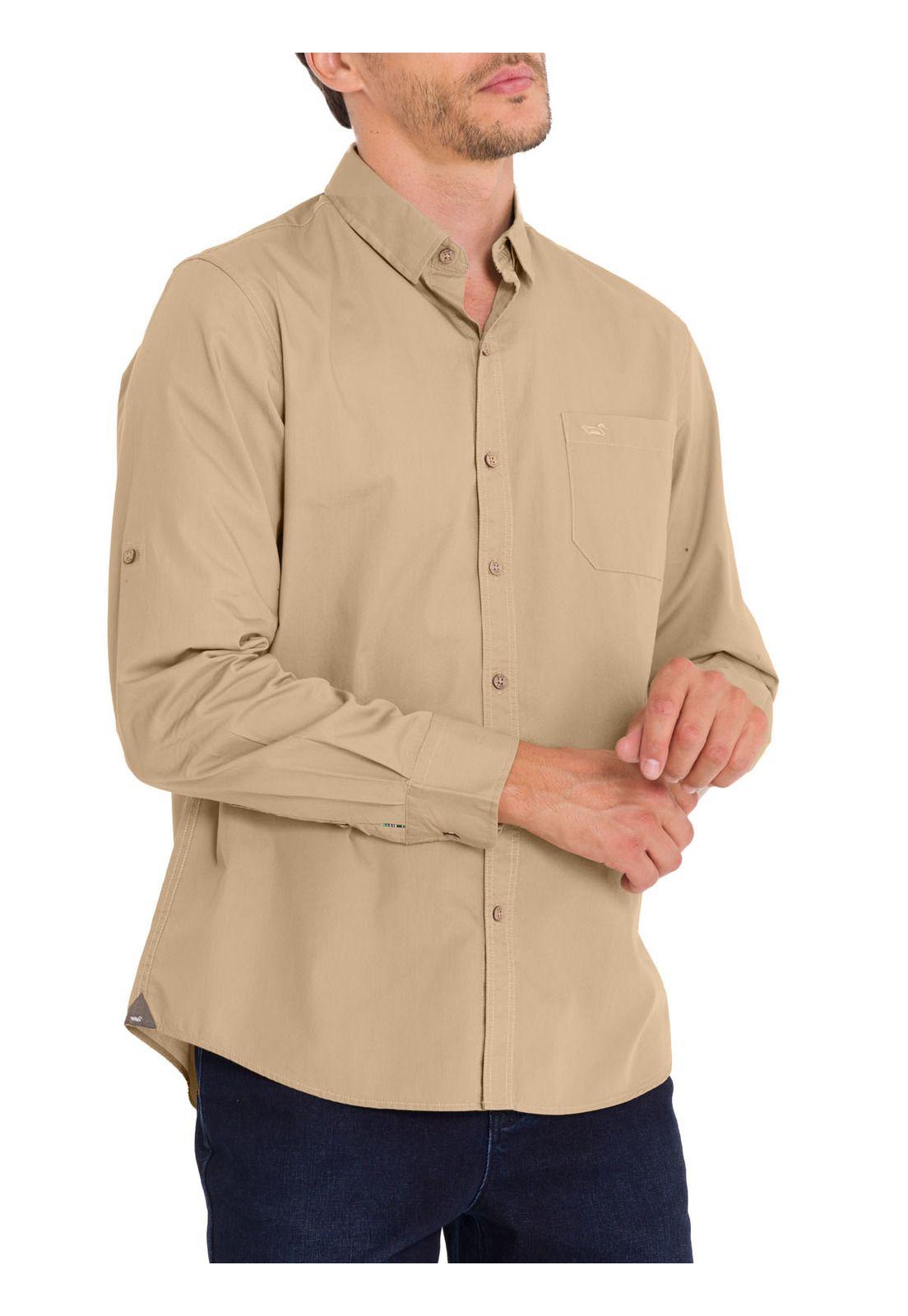 Camisa Algodón Orgánico Hombre Galiton Café-4