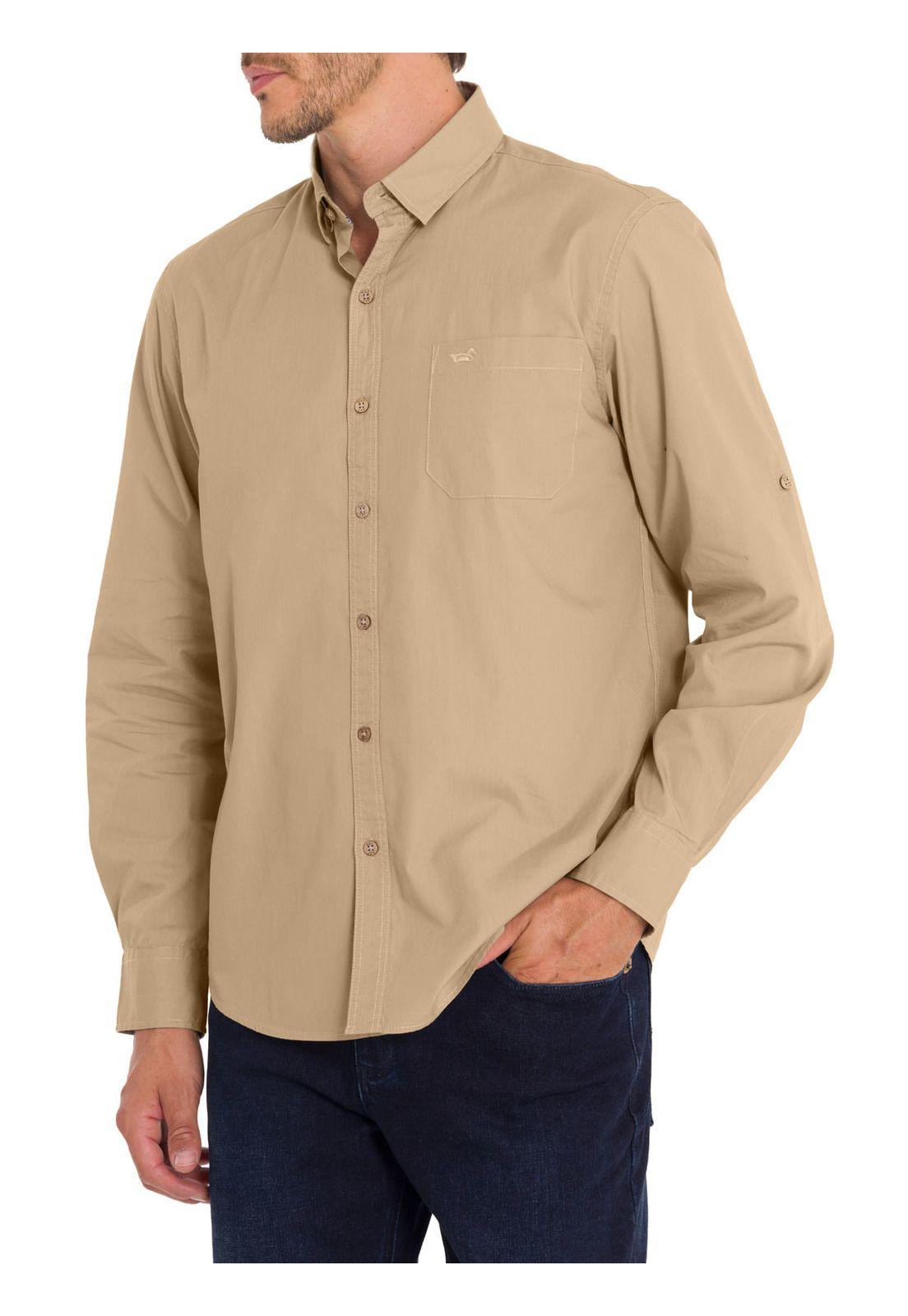 Camisa Algodón Orgánico Hombre Galiton Café-5