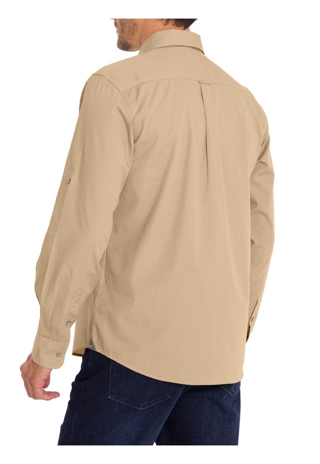 Camisa Algodón Orgánico Hombre Galiton Café-6
