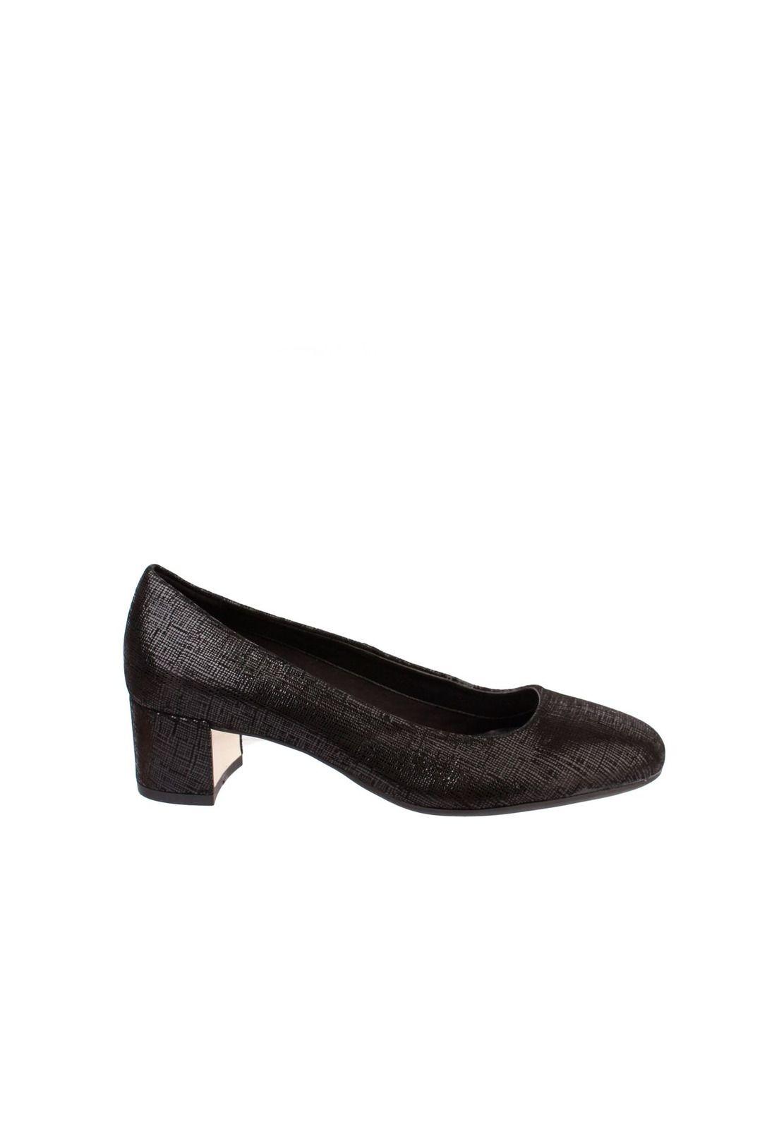 Zapato Cuero Pump Up Negro-2