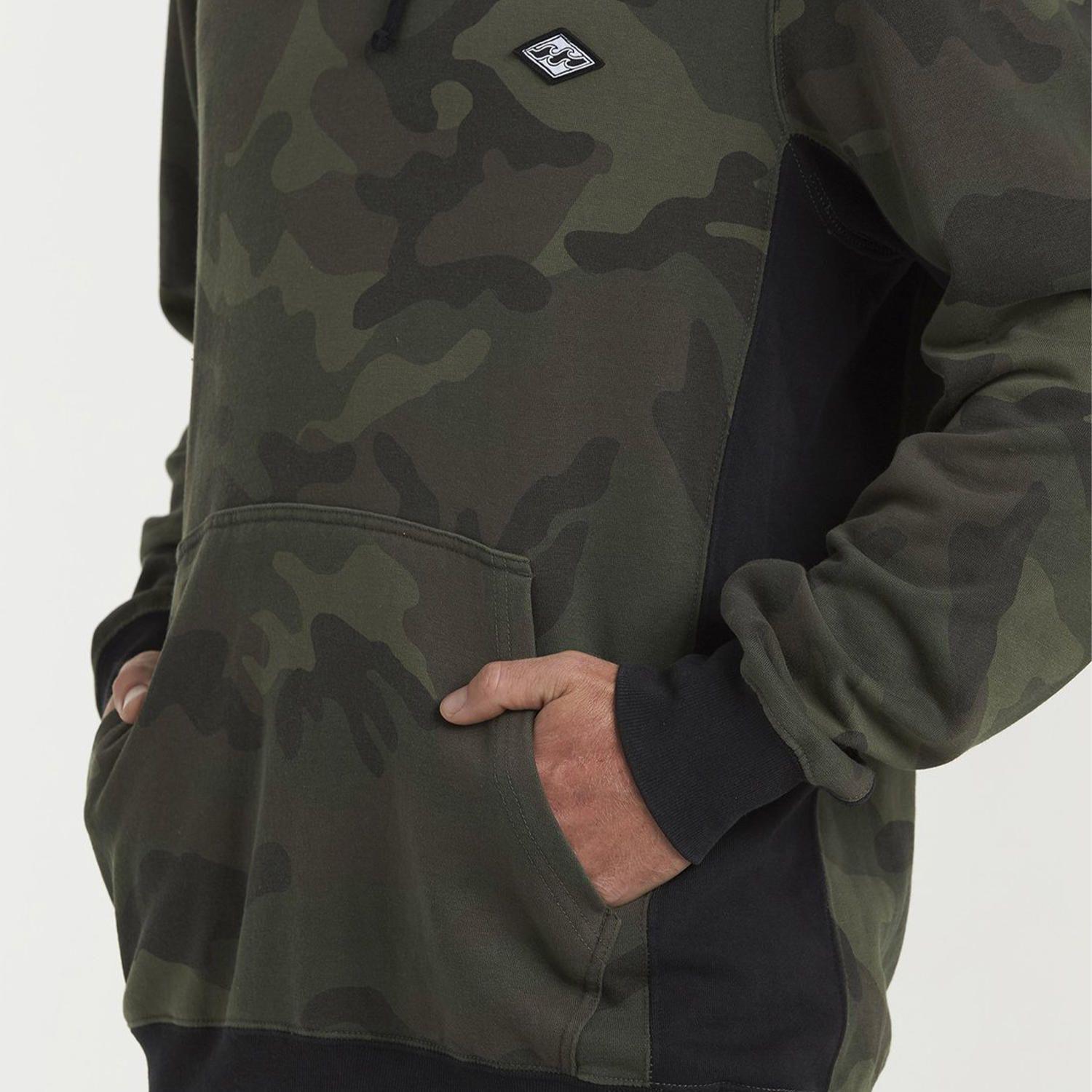 Poleron Hombre Wave Washed Pullover Verde-2