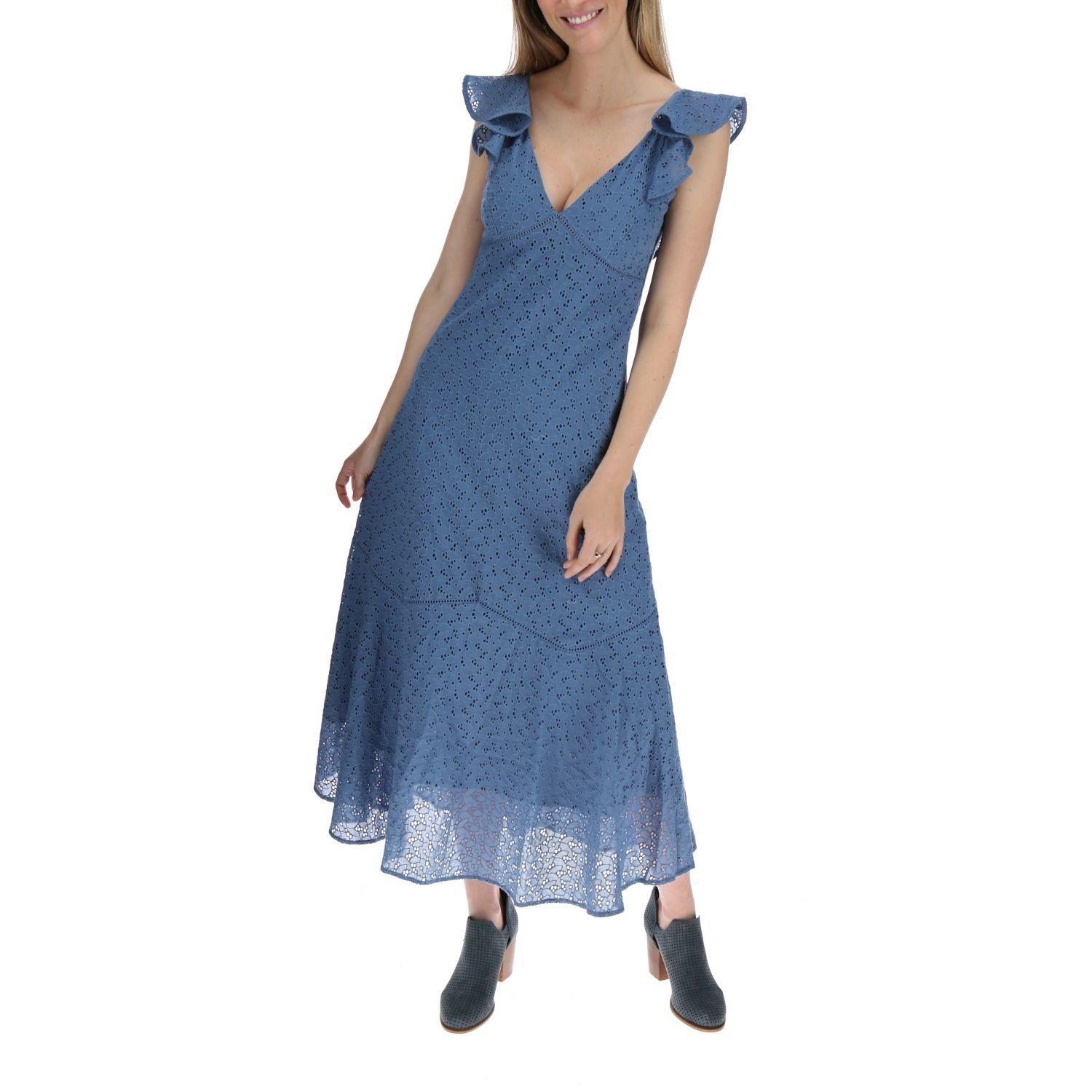 Vestido Largo Mujer Minka Azul-0