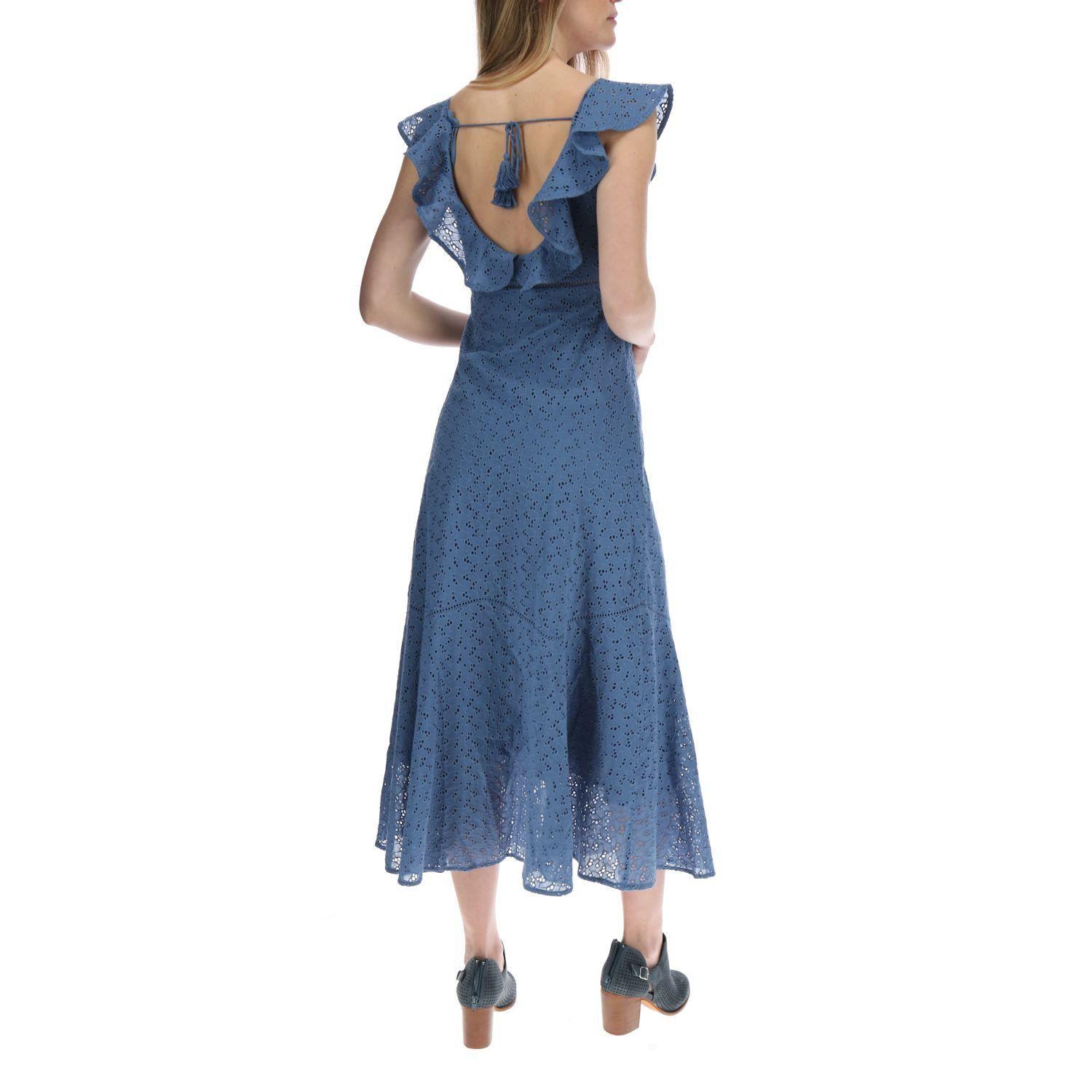 Vestido Largo Mujer Minka Azul-2