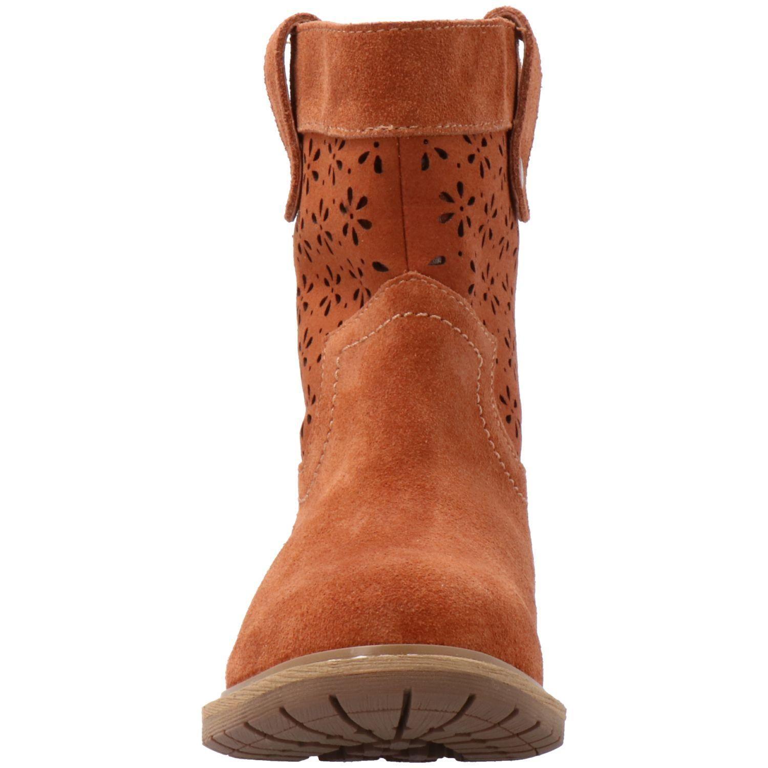 Bota Cuero Niña Adele Café-2