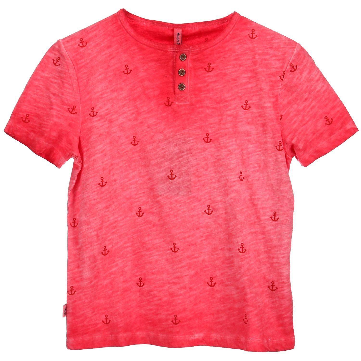 Polera M/C Algodón Bs19-Tsh/Ancla Rojo-0