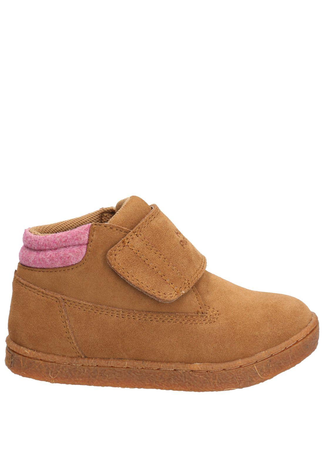 Botín Cuero Niña Brunos Vl Café-1