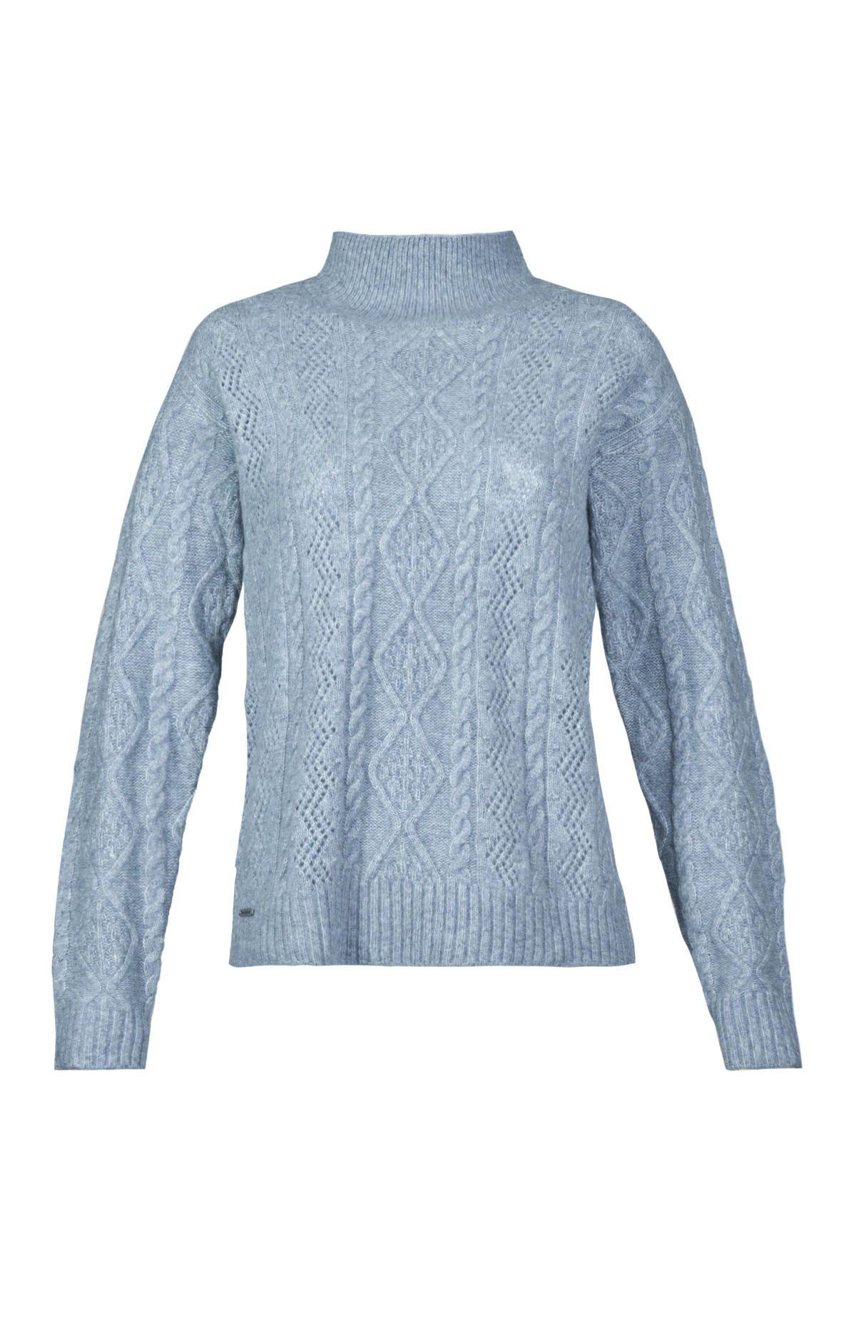 Sweater Fibras Recicladas Mujer Dalia Azul-0