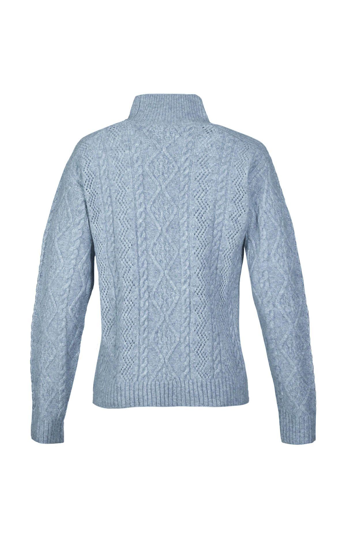 Sweater Fibras Recicladas Mujer Dalia Azul-1