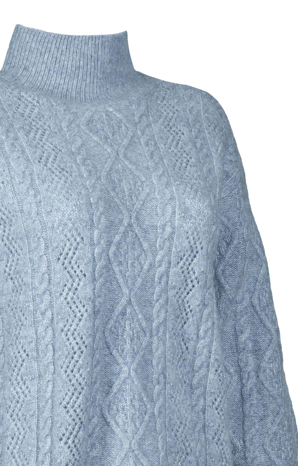 Sweater Fibras Recicladas Mujer Dalia Azul-3