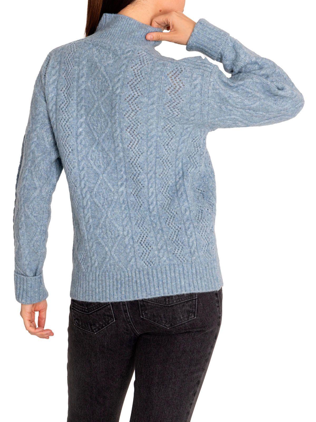 Sweater Fibras Recicladas Mujer Dalia Azul-6