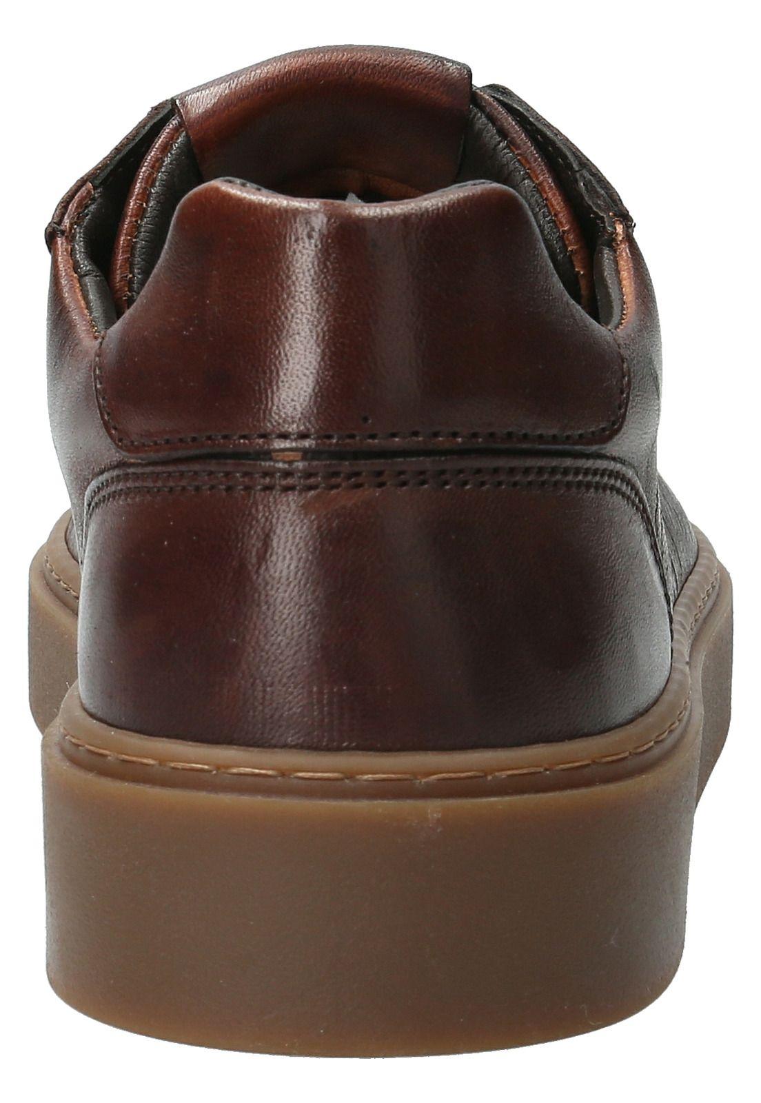 Zapatilla Cuero Hombre Forte Café-5