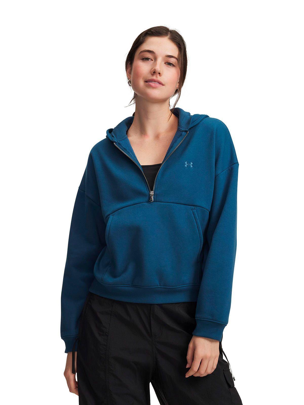 Poleron UA Icon Fleece Azul Mujer-0