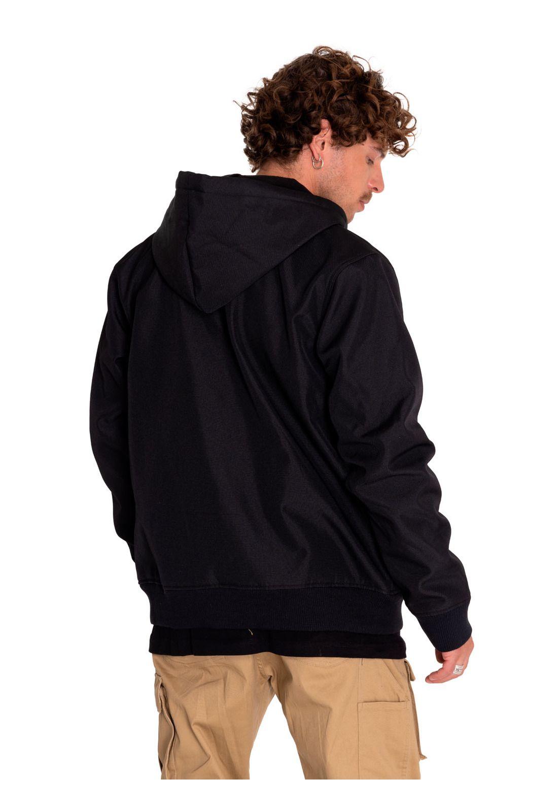 Chaqueta Hombre Bonded Fleece-Lined Work Negro-3