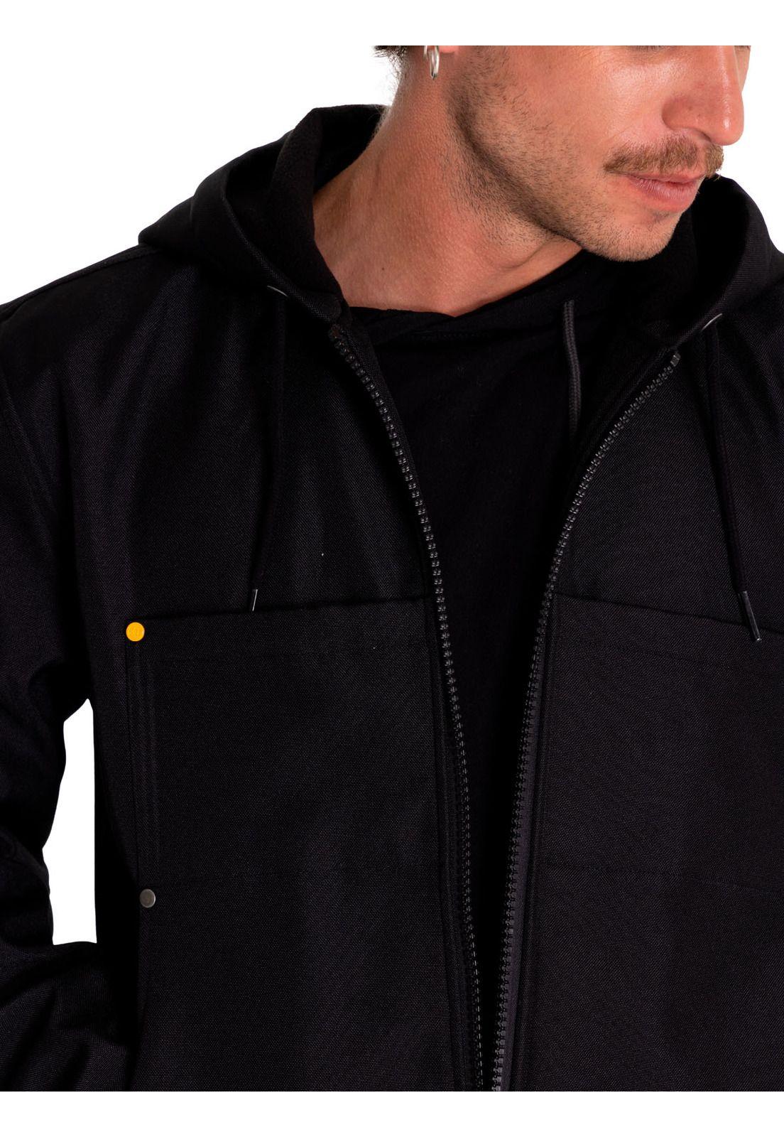 Chaqueta Hombre Bonded Fleece-Lined Work Negro-4