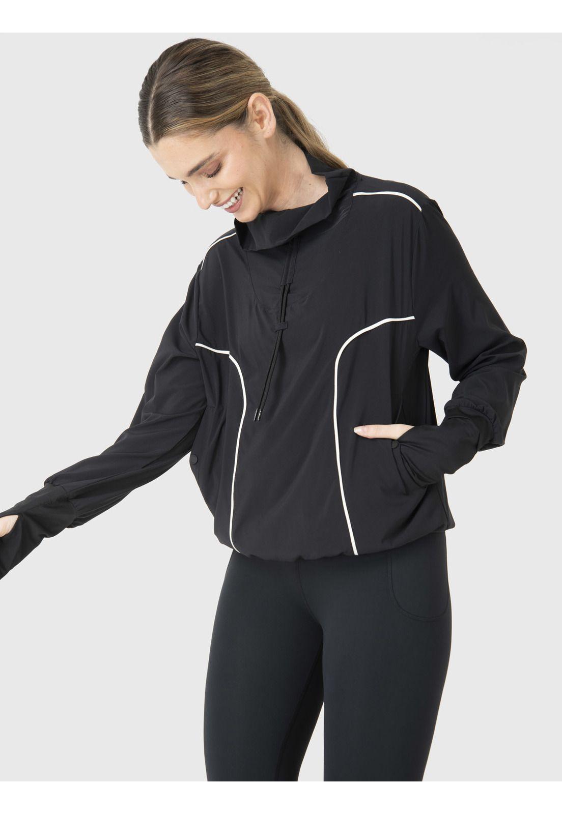 Cortaviento Mujer Wind Jacket Negro-4