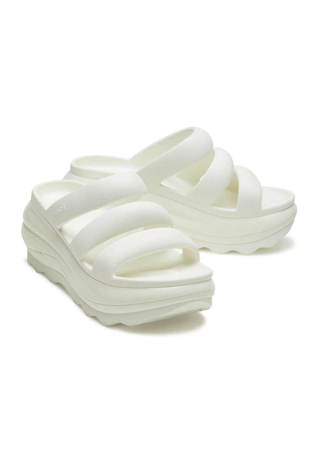 Sandalia Crocs Mujer Megacrush Tr Strap Blanco-3