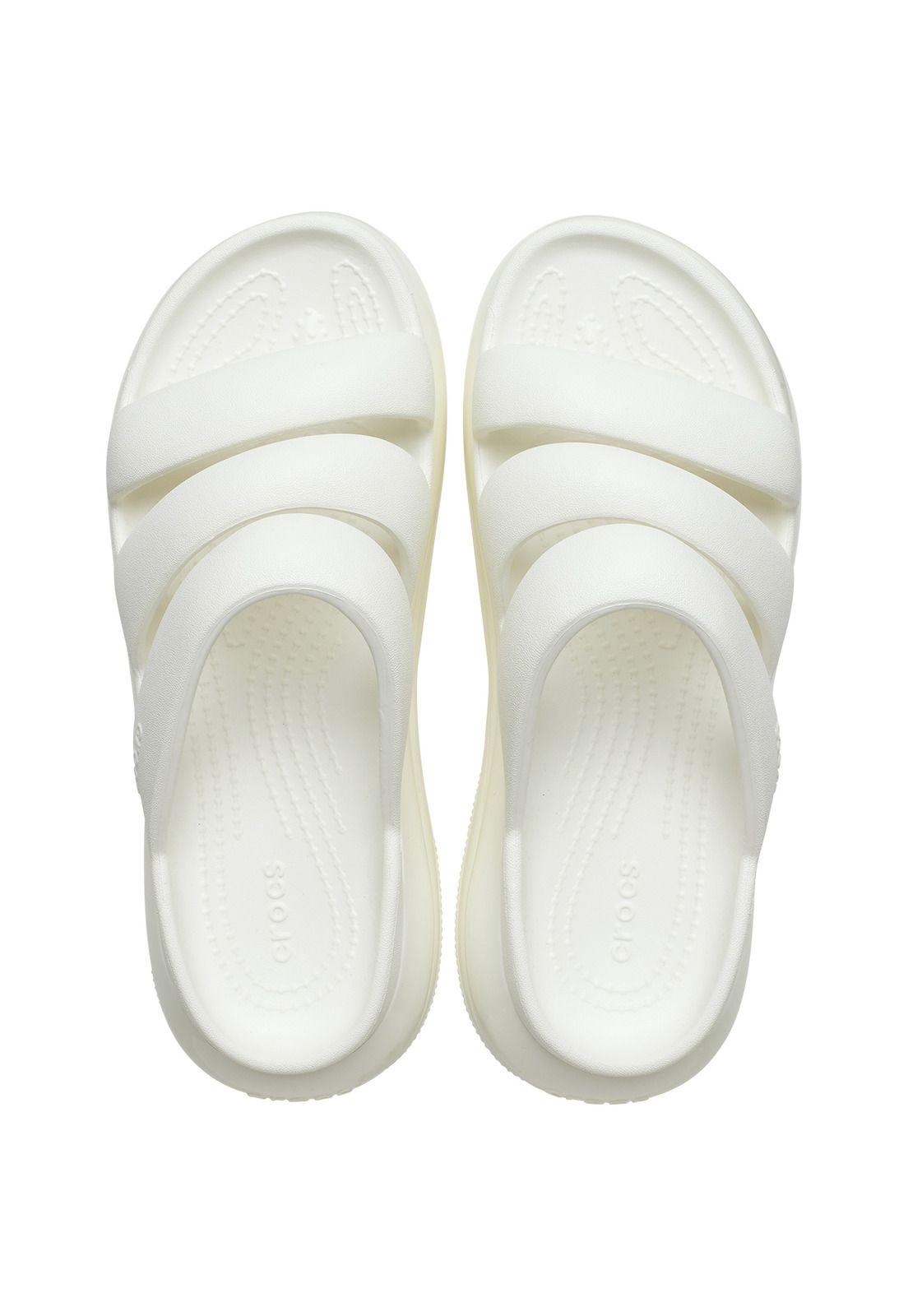 Sandalia Crocs Mujer Megacrush Tr Strap Blanco-4