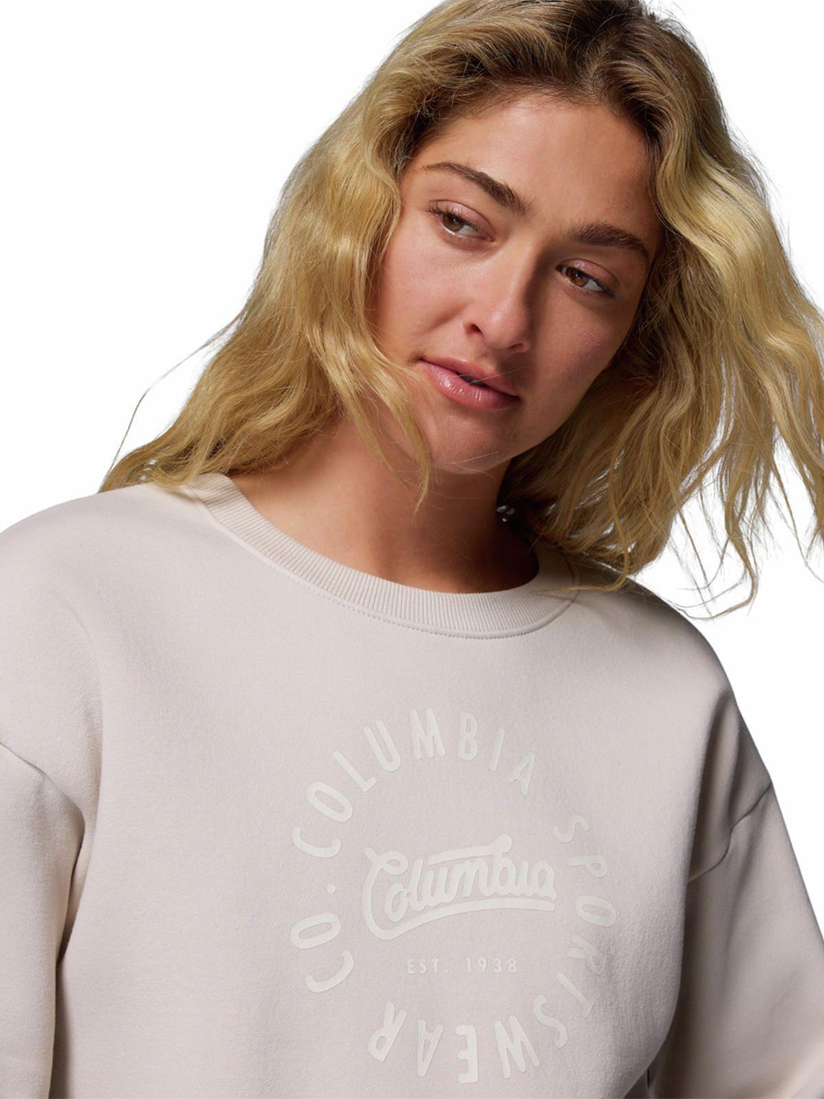 Poleron Mujer Meridian Creek Crew Gris-3