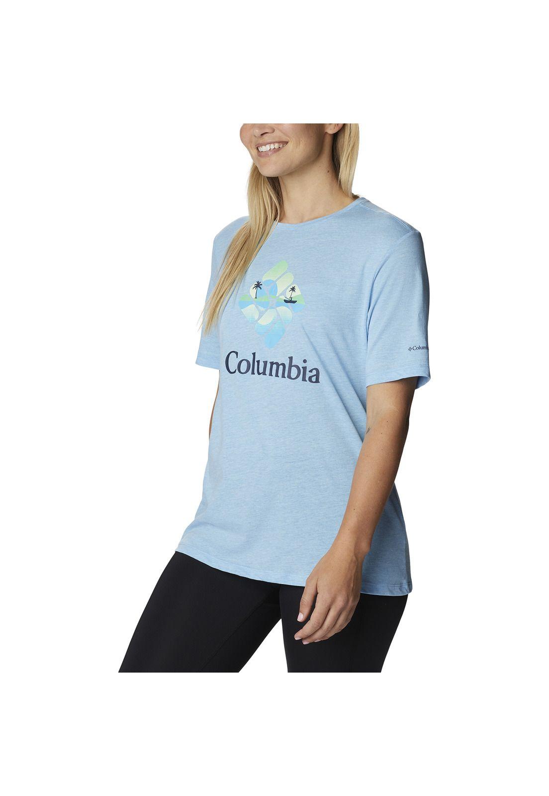Polera Blue Bird Day Relax Celeste Mujer-1