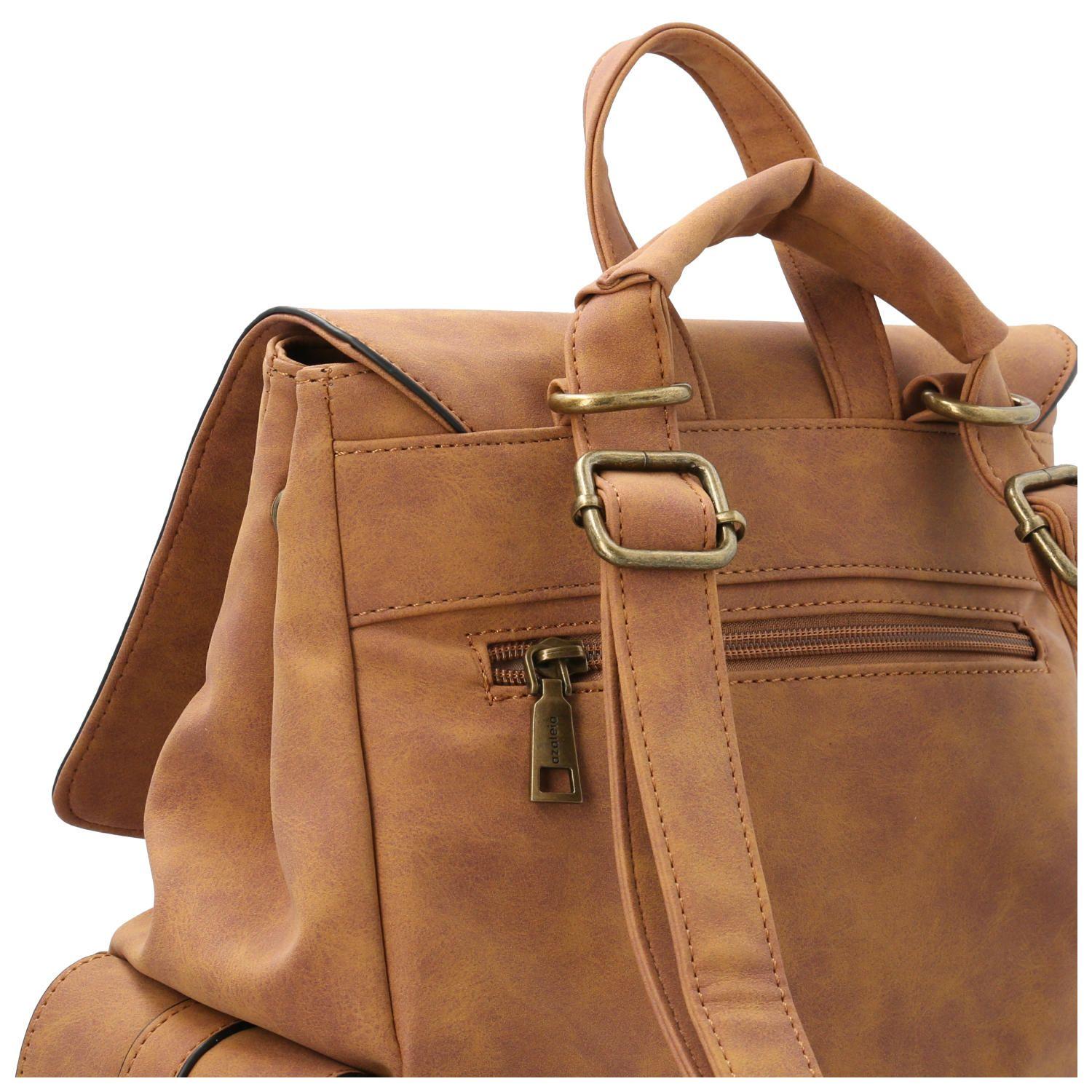 Cartera Rex Backbag Camel Mujer-2