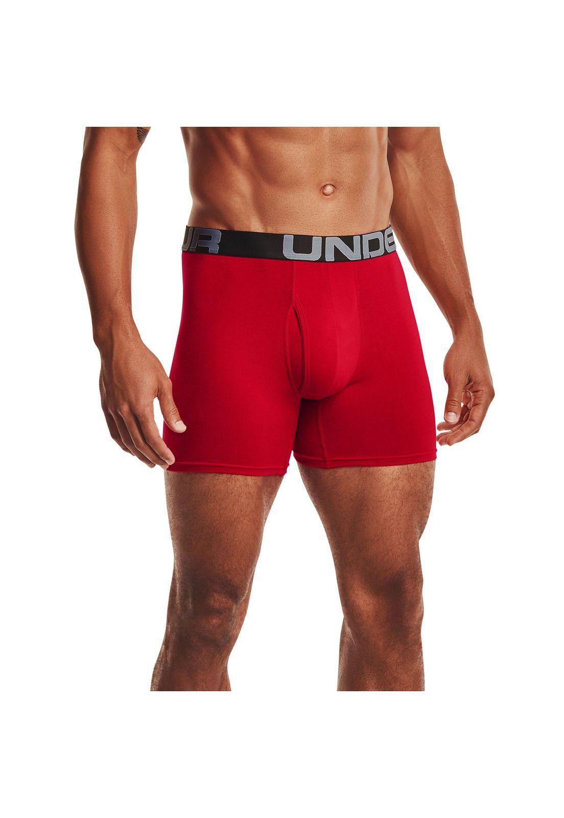 Boxer Hombre Charged Cotton 6In 3Pack Rojo-2