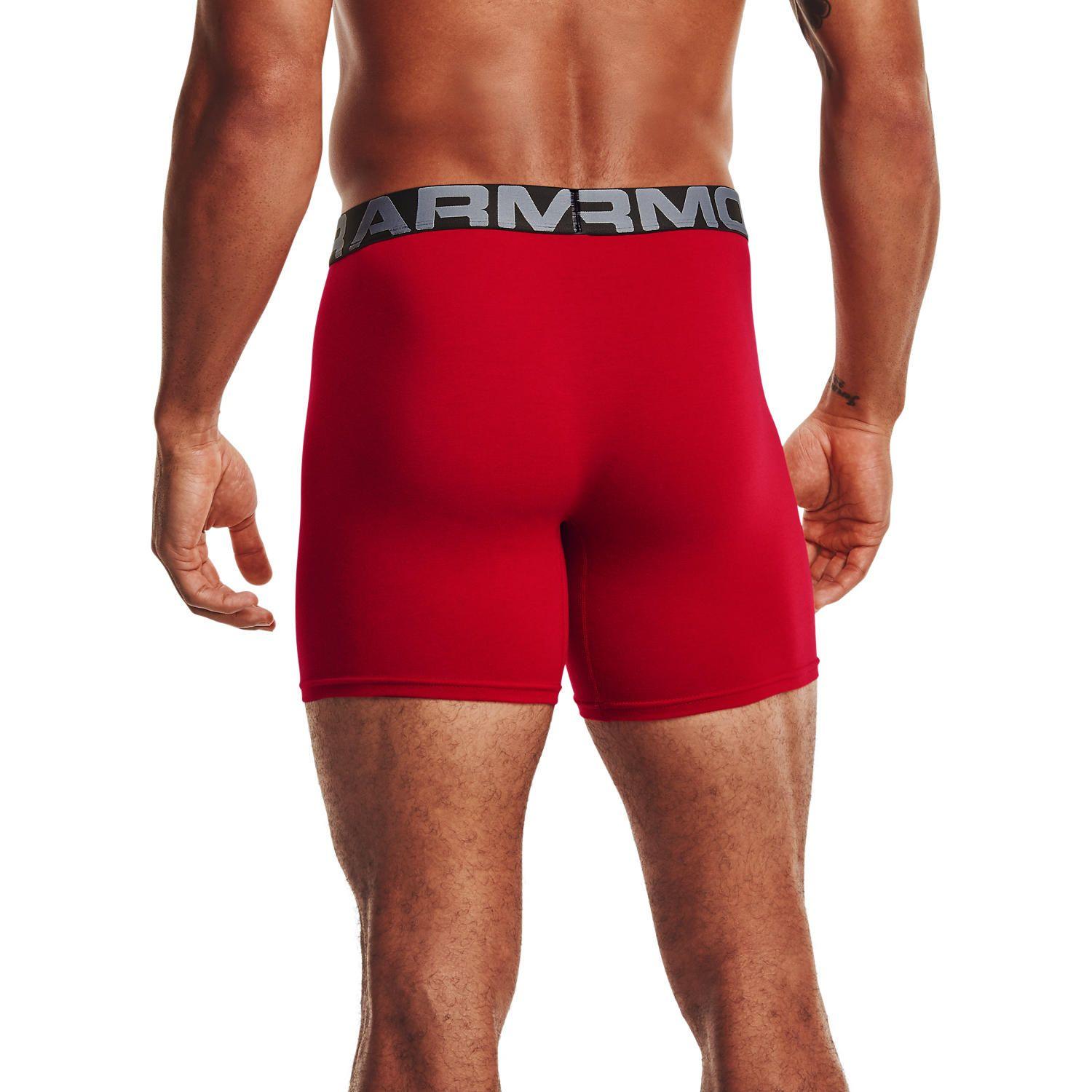 Boxer Hombre Charged Cotton 6In 3Pack Rojo-4