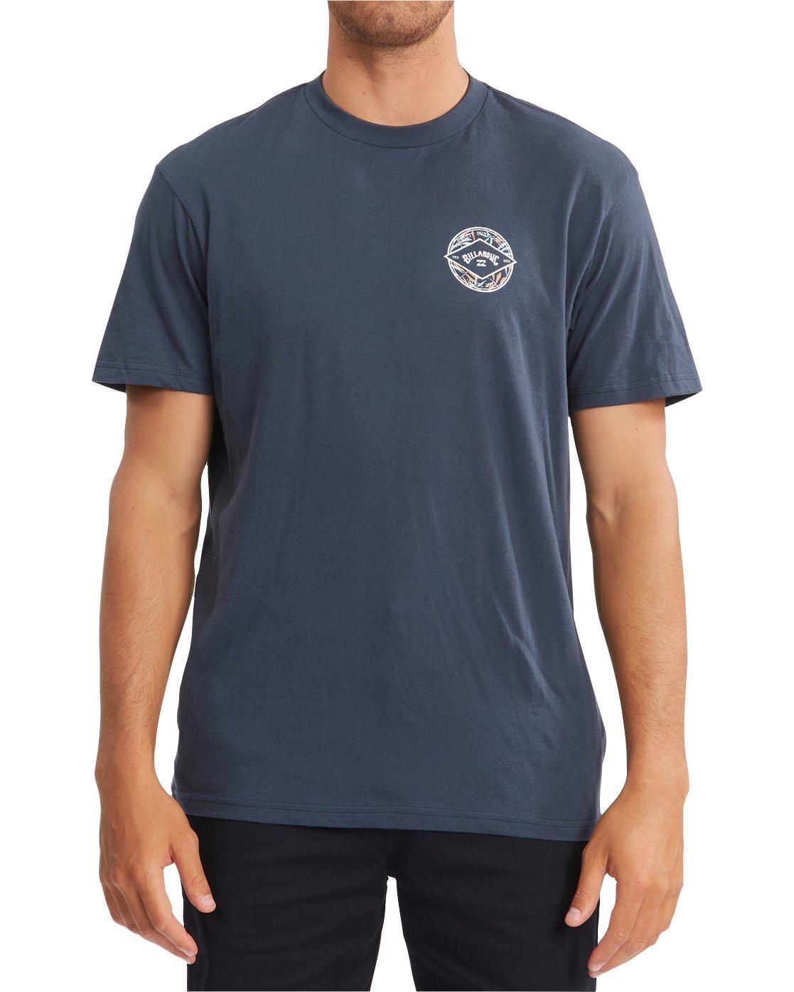 Polera M/C Hombre Rotor Arch Azul Marino-0