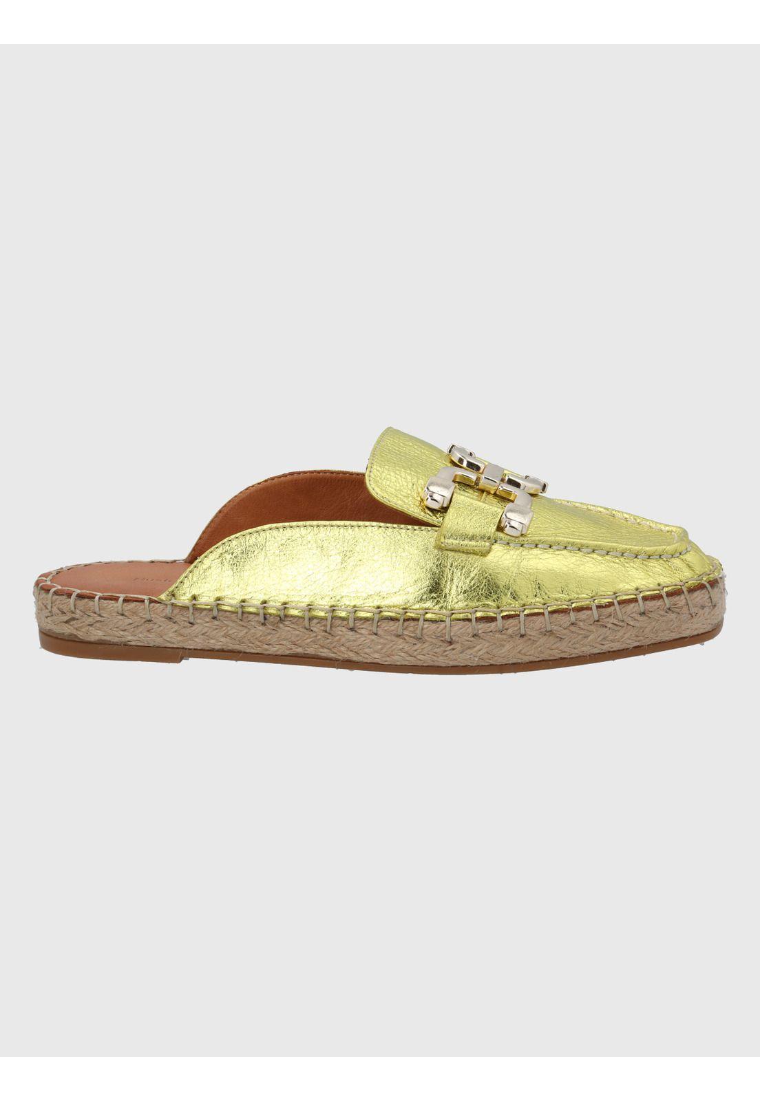 Sandalia Cuero Verde Limón  Mujer Aprica -1