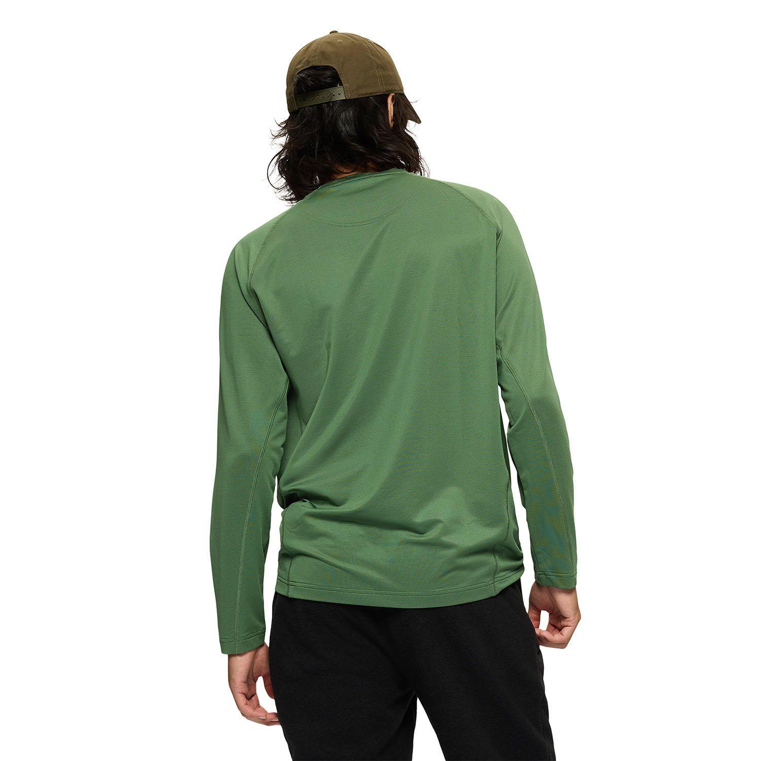 Polera Manga Larga Hombre Tech Verde-3