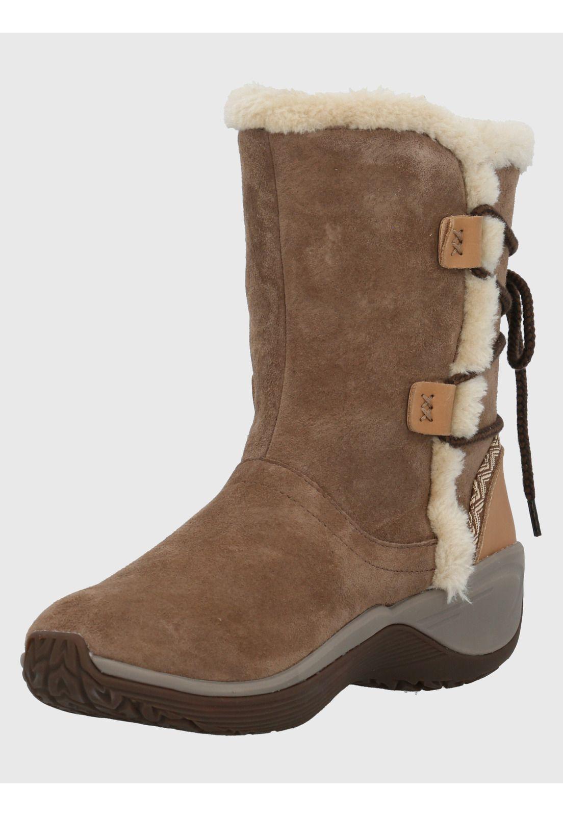 Bota Cuero Mujer Spinal Rug Bootie Café-5