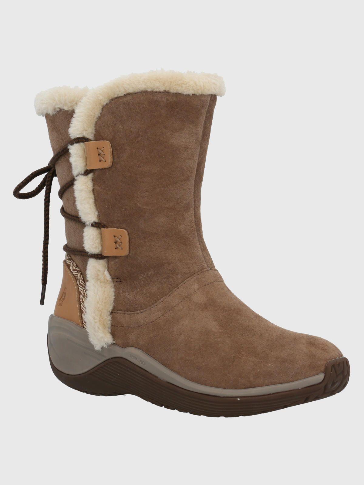 Bota Cuero Mujer Spinal Rug Bootie Café-0