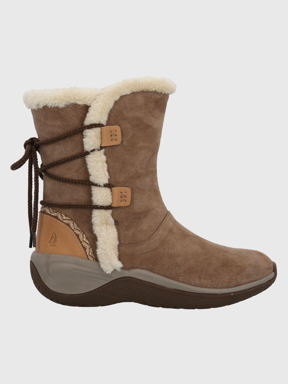 Bota Cuero Mujer Spinal Rug Bootie Café-1