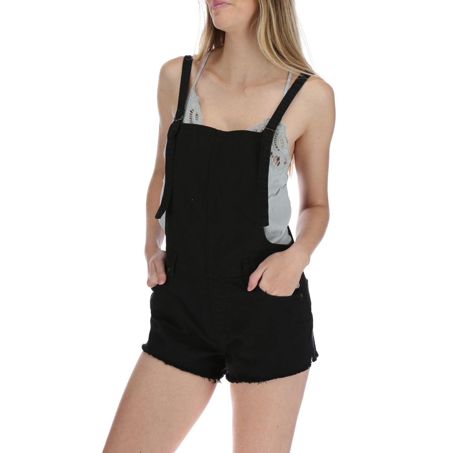 Jardinera Corta Mujer Celaya Negro-1