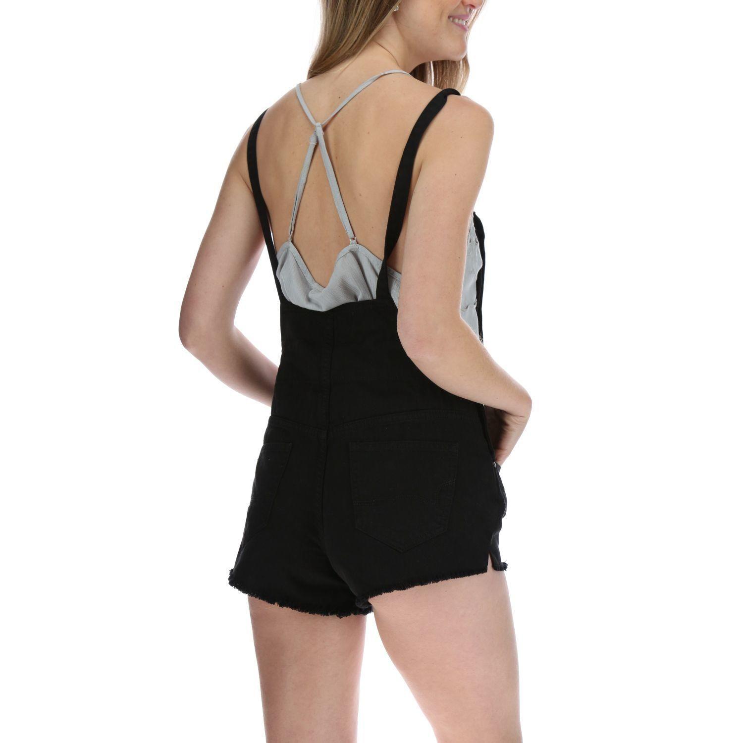 Jardinera Corta Mujer Celaya Negro-2