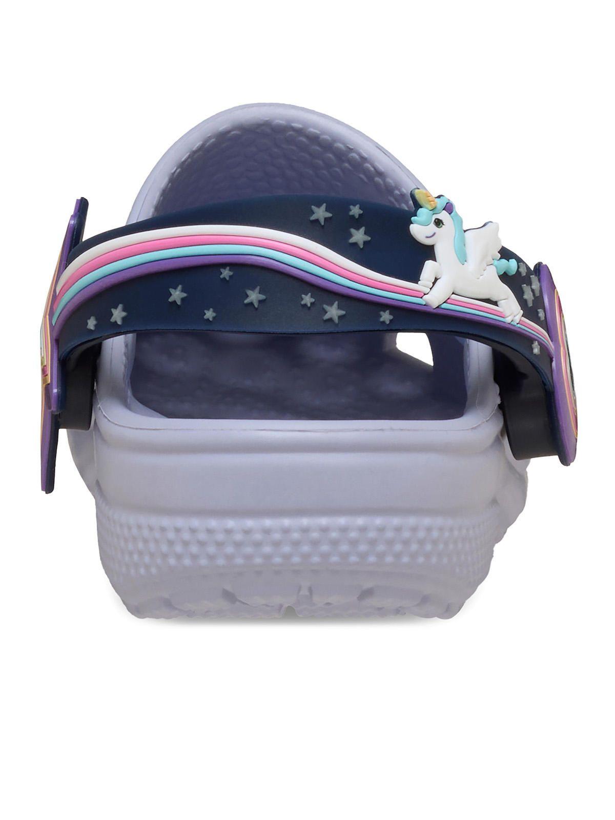Zueco Niños Pequeños Classic Clog Con Luces Lila Crocs-3