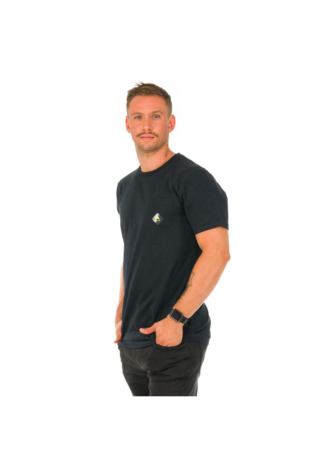 Polera M/C Hombre Rumba Negro -1
