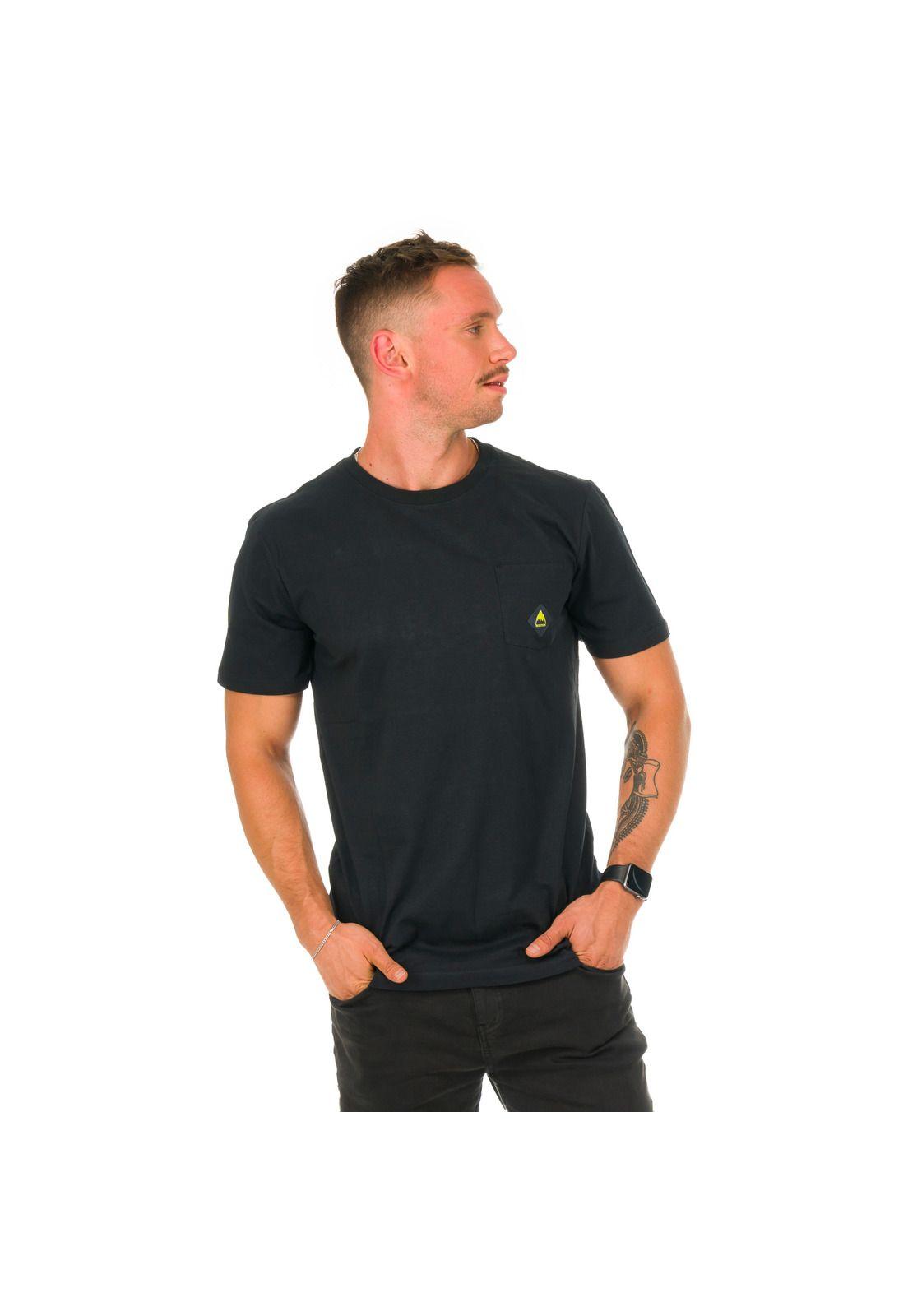 Polera M/C Hombre Rumba Negro -3