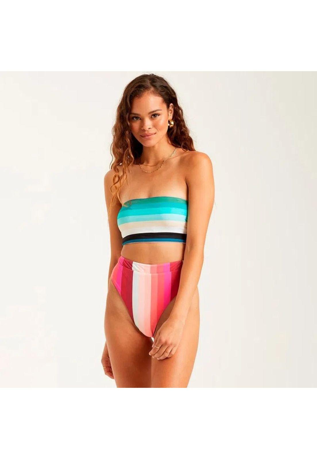 Bikini Sosten  Sol Stripes Sunny Multicolor Mujer-3
