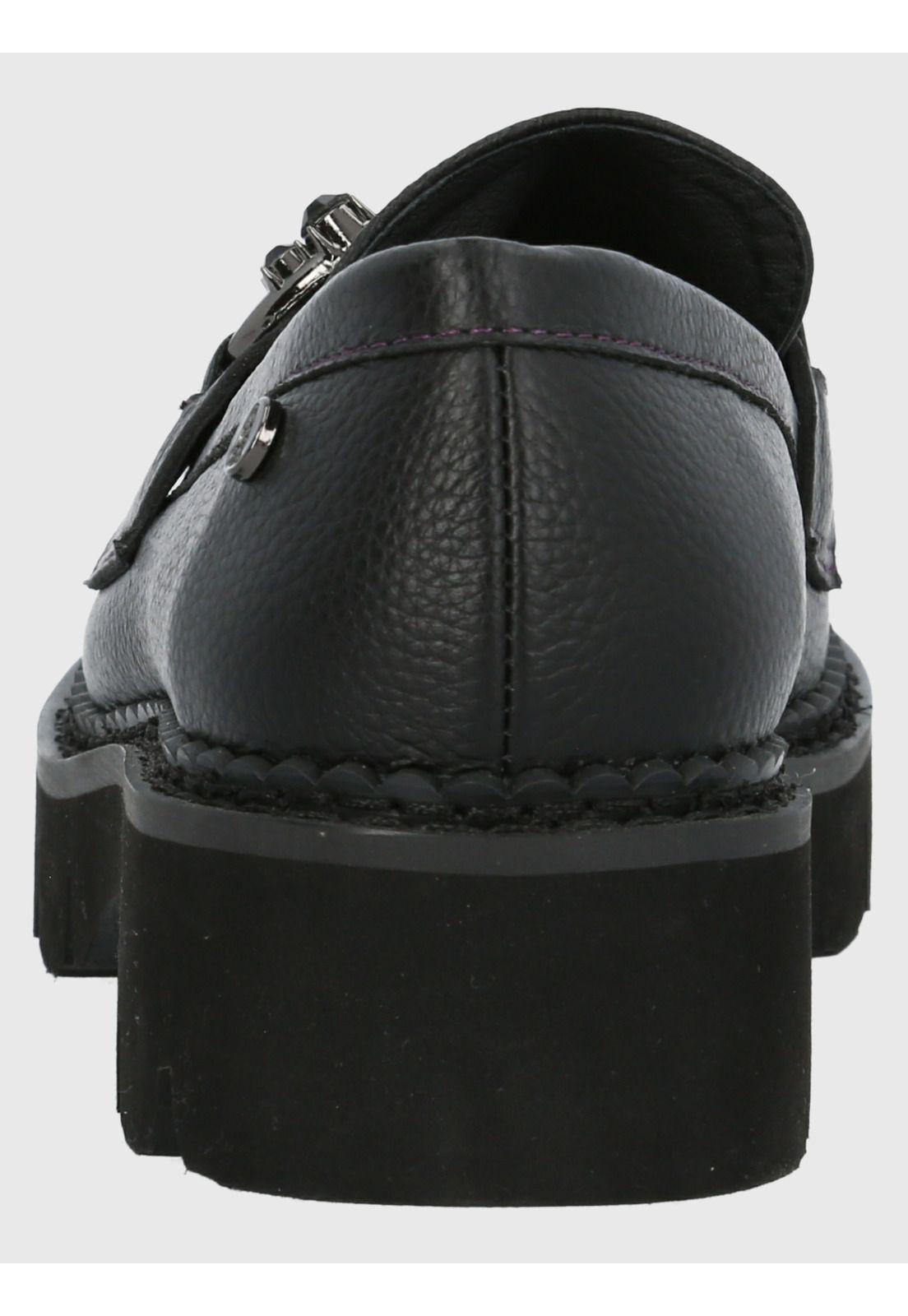 Mocasín Cuero Mujer Salone Negro-6