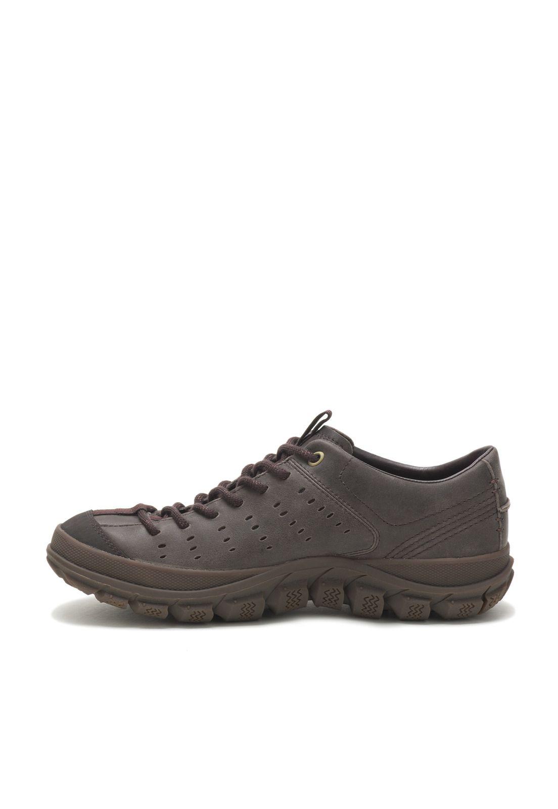 Zapatilla Cuero Hombre Fused Lace Café-3