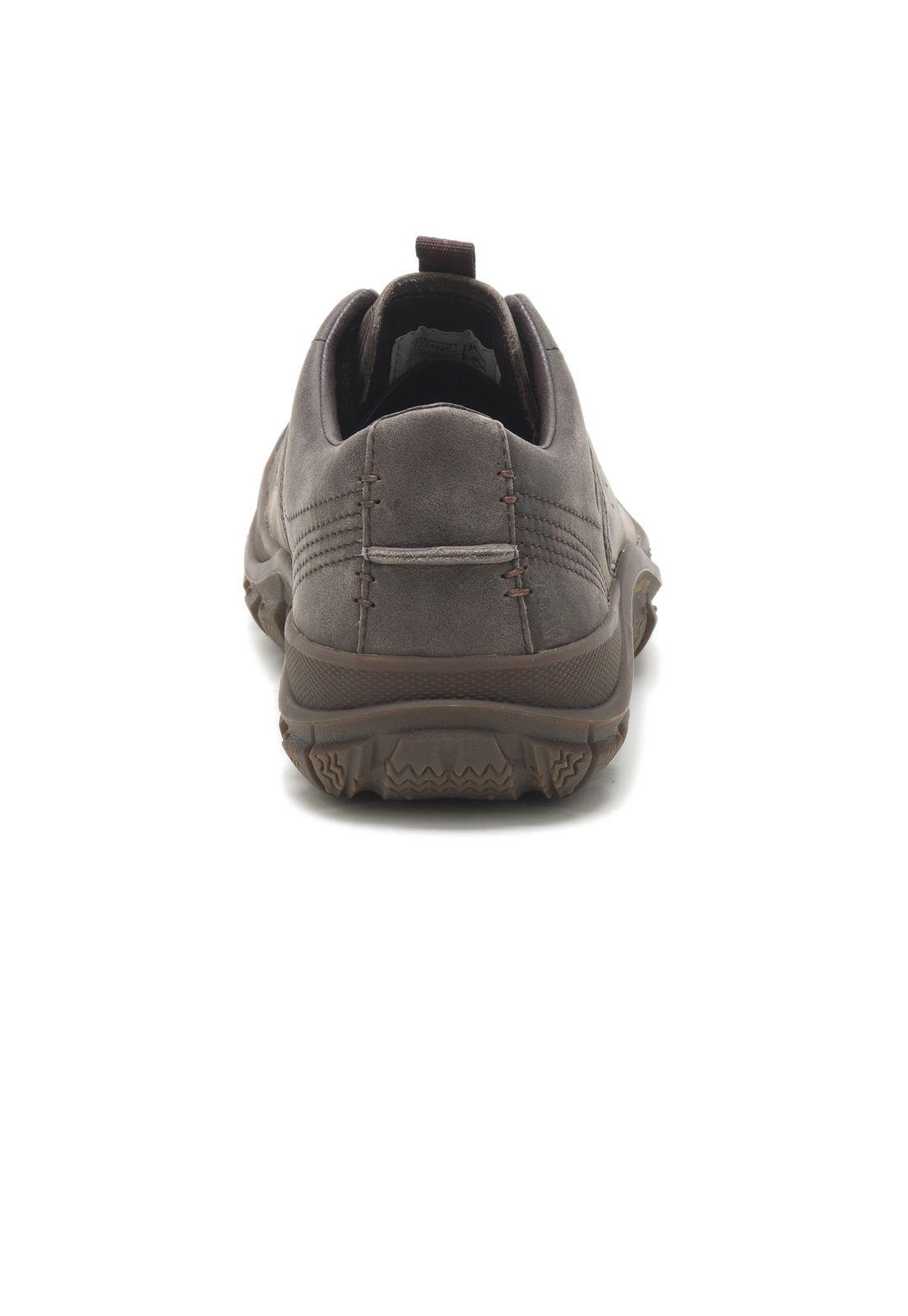 Zapatilla Cuero Hombre Fused Lace Café-4