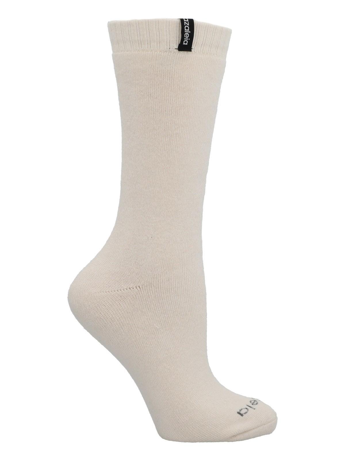 Calcetín Algodón Mujer Heavy Knit Beige/Crudo-0