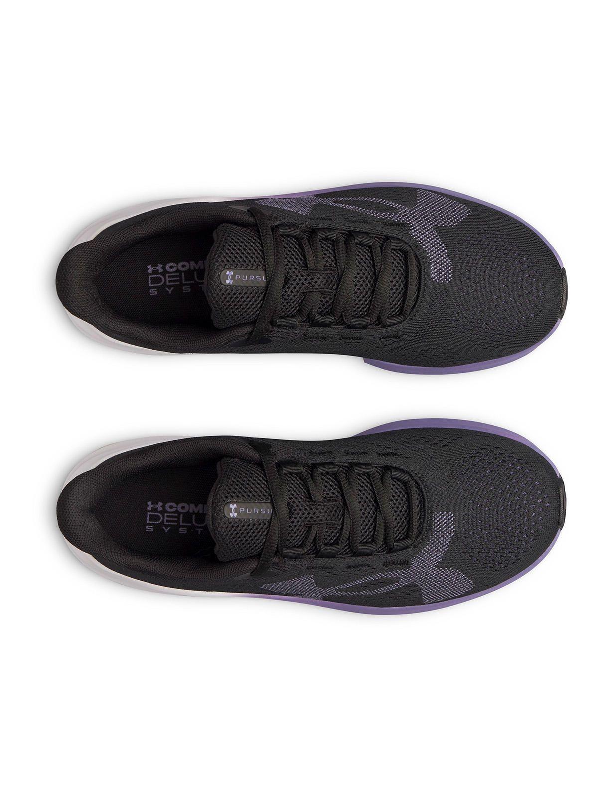 Zapatilla UA Charged Pursuit 4 Logo Grande negro-4