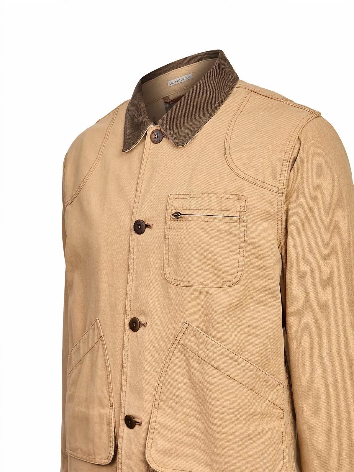 Chaqueta Algodón Orgánico Hombre Barrow Café-3