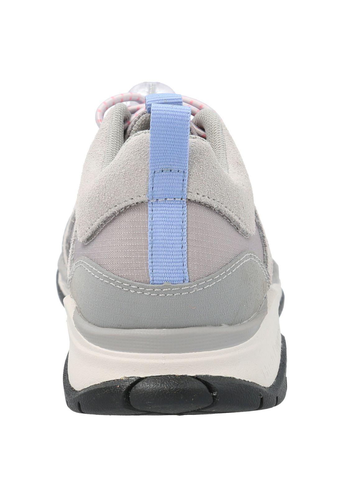 Zapatilla Cuero Niña Fastland Gris-6