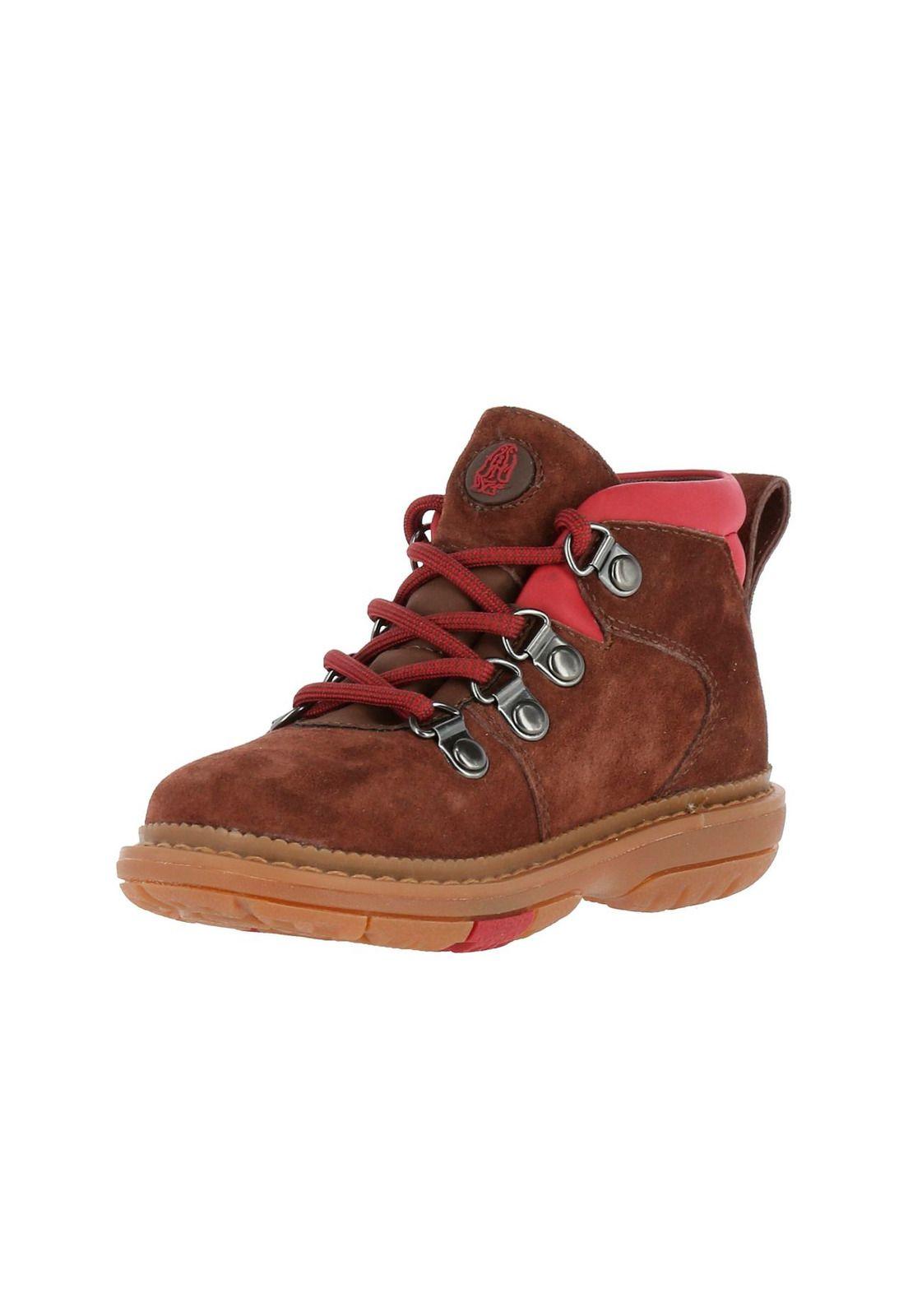 Botin Cuero New 101 Tri Café-1